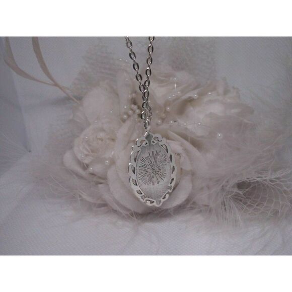 Blue Hummingbird Necklace Pendant Cameo wedding - Picture 12 of 12